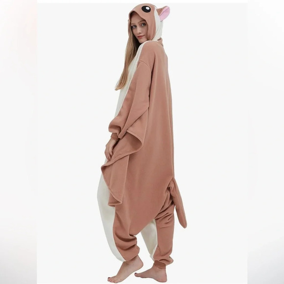 Newcosplay Tam White Flying Squirrel Onesie Pajama Costume. Size Medium. - Picture 9 of 15